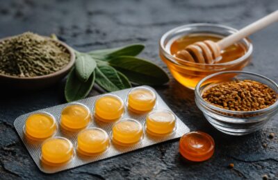 3 ingrediente importante din pastilele de gât care calmează iritația și protejează mucoasa