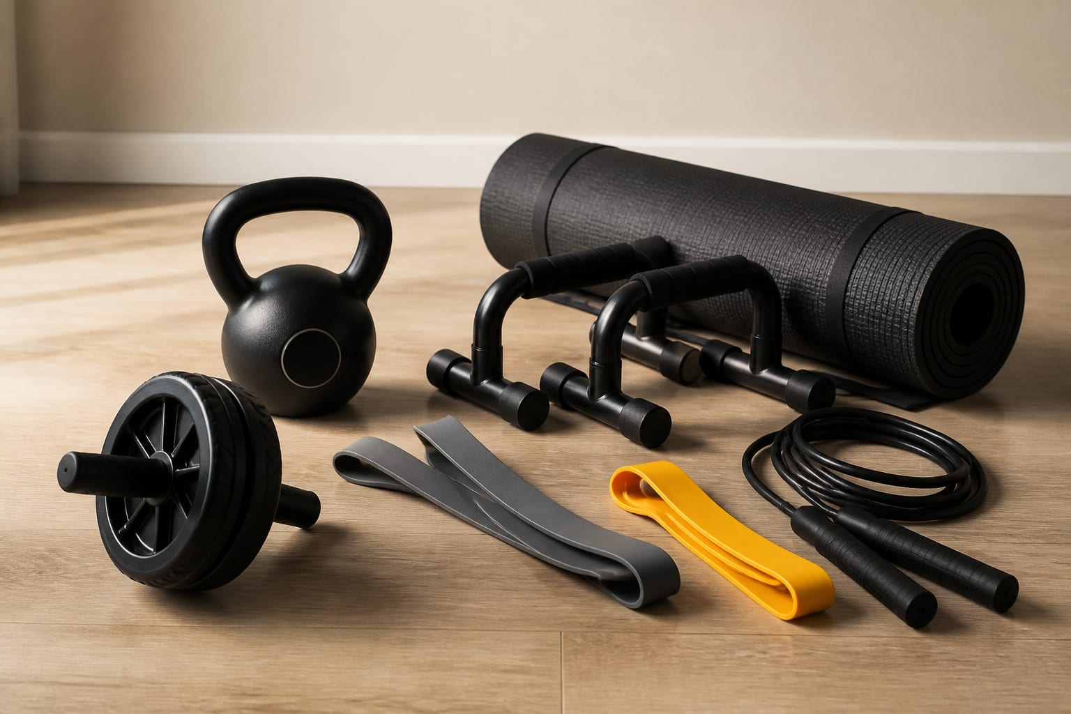 7 echipamente fitness pentru spații mici cu prețuri între 109,99 lei și 3.499,99 lei