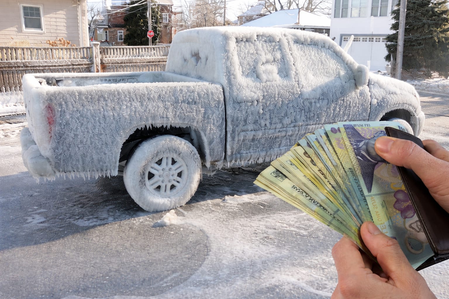 Ce faci când ușa mașinii nu se deschide dimineața din cauza gheții