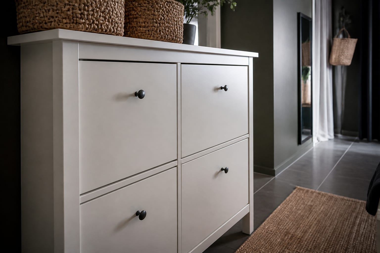 Un hack IKEA cu HEMNES poate adăuga spațiu de depozitare într-un hol fără loc suficient
