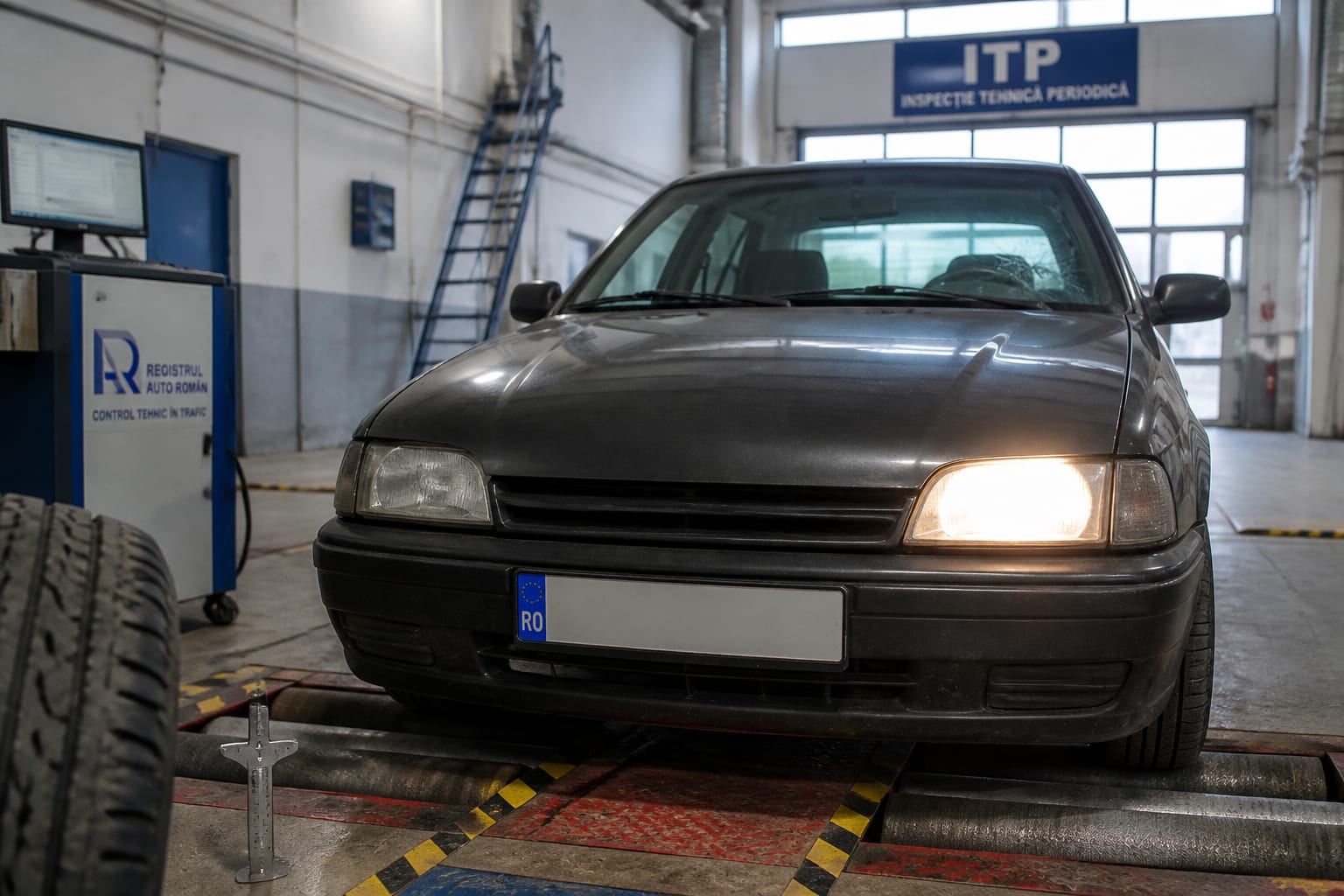 Defecțiunile la lumini și frâne au picat peste 100.000 de șoferi la ITP în prima parte a anului